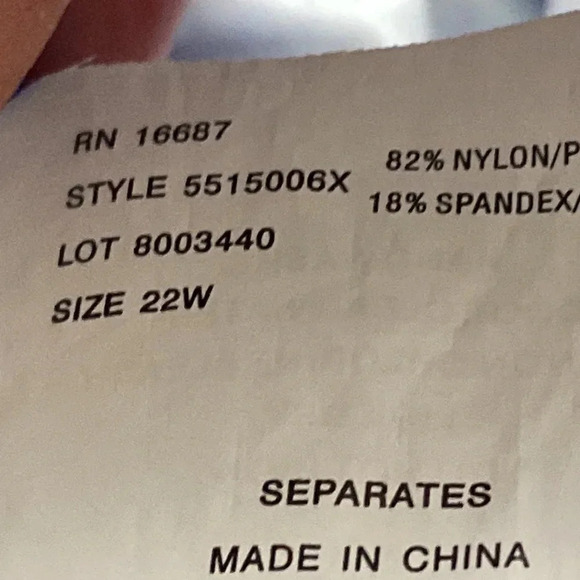 JMS JUST MY SIZE WOMENS SWIM TOP SIZE 22W ROYAL BLUE FLORAL PRINT UNDERWIRE - Picture 10 of 11